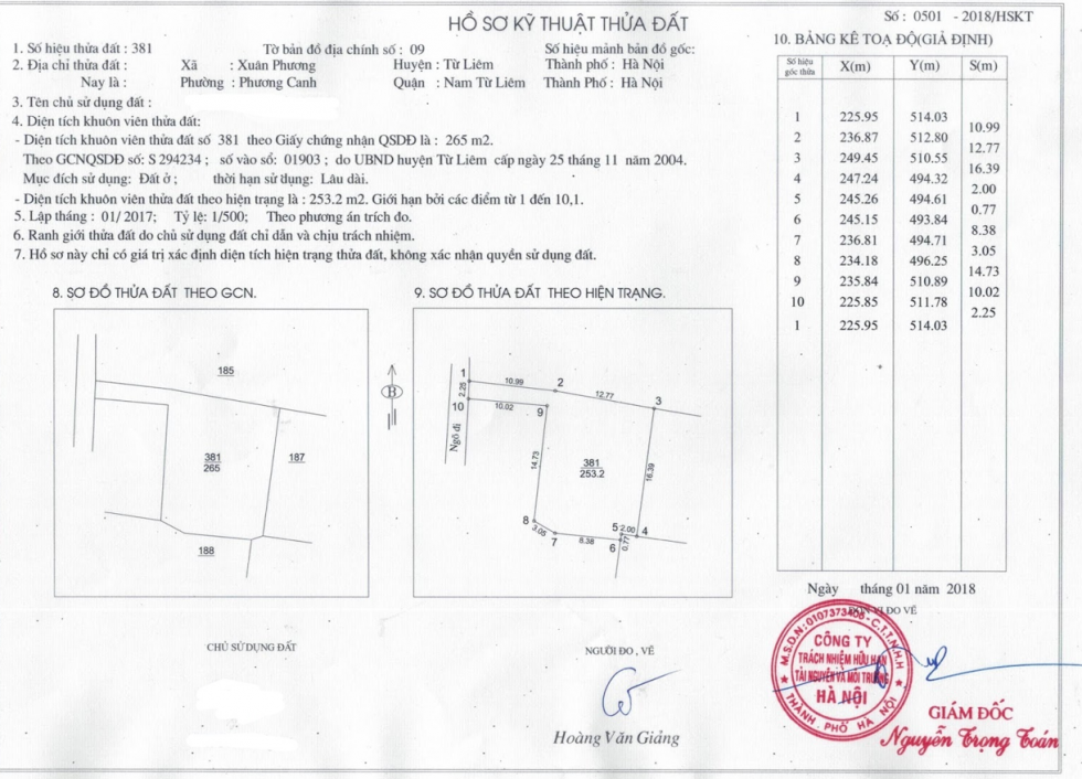 Cấp đổi Giấy chứng nhận khi xác định lại diện tích, kích thước thửa đất
